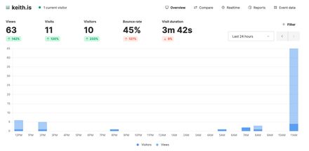 Umami stats